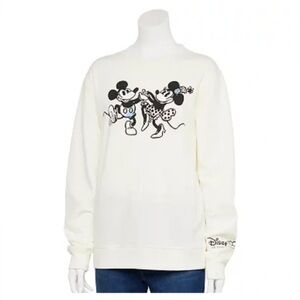 Disney 100 year anniversary Mickey & Minnie Dance Fleece sweater crew sweatshirt